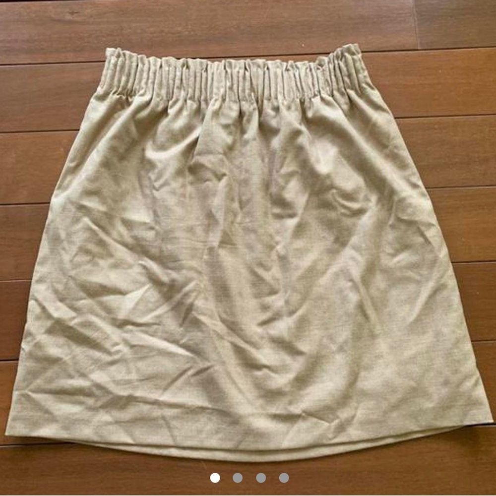 J. Crew beige paperbag shirt (size 0)